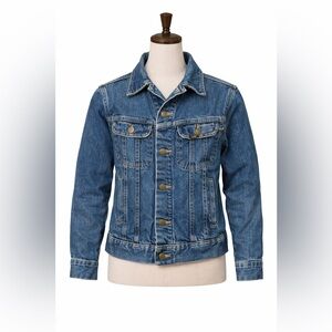 Vintage Lee USA Denim Jacket Classic Trucker Faded Blue youth 14